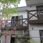 再塗装後のバルコニー