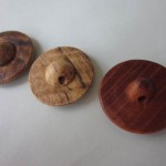 木のボタン（拭きうるし・クロガキ・ケヤキ）