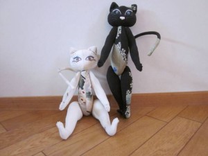 縮緬（ちりめん）のネコ