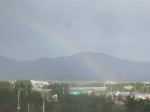 朝の虹